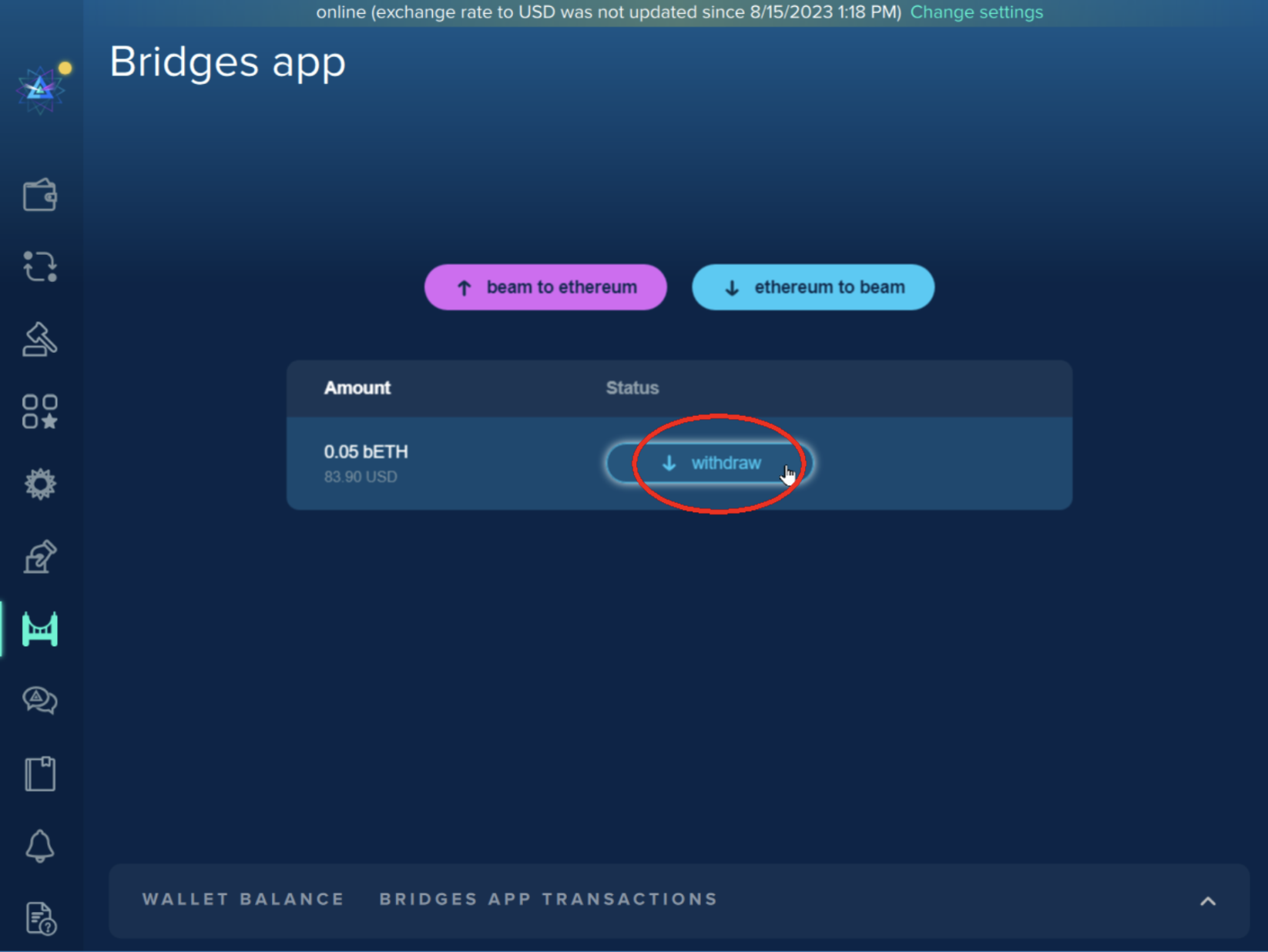 Creating cross-chain Transactions - BEAM: Confidential DeFi & Crypto